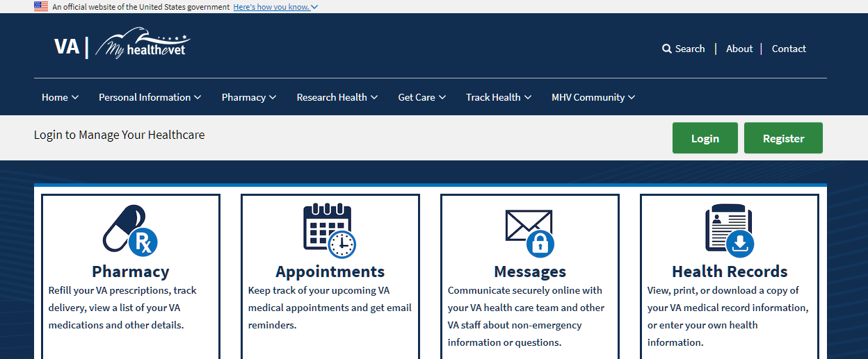 screenshot of websites