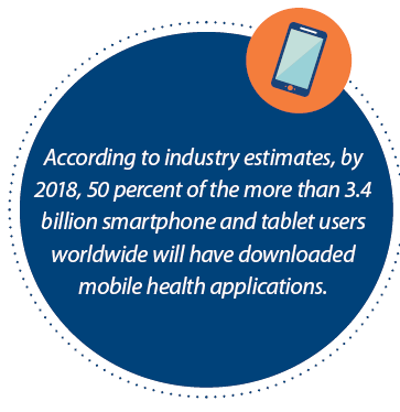 statistic showing more than 2 billion people will download health apps in 2017